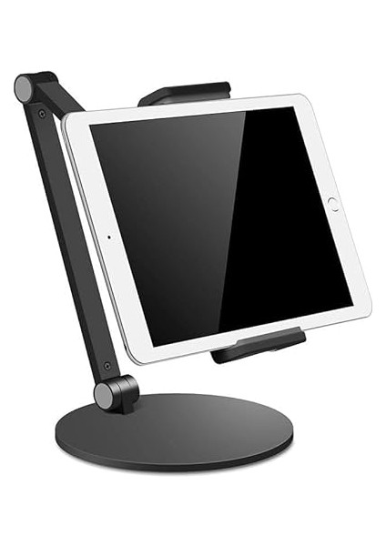 STD20144LG 360° Ayarlanabilir Teleskobik 4"-13" Ergonomik Tablet Standı Koyu Gri fırsatları
