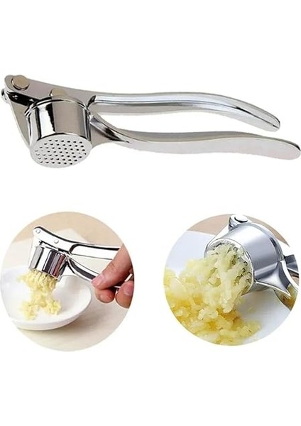 Profesyonel Mutfak Sarımsak Ezici, Paslanmaz Çelik, Gümüş, Sarımsak Doğrayıcı, Temizlik Dostu fiyatları