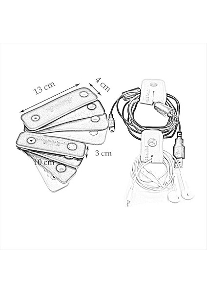 Qualitala Deri Kablo Toplayıcı Set Açık Kahve 3 Büyük 3 Küçük (Siyah) fiyatları