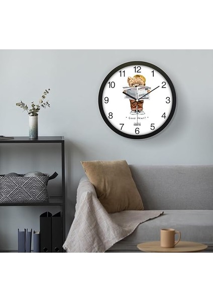 30 cm Gerçek Cam Sessiz Mekanizma Duvar Saati modelleri