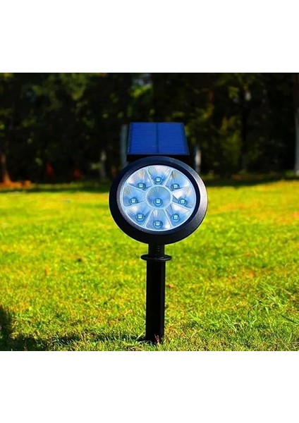 LED Solar Kazıklı Çim Armatür Cata Güneş Enerjili LED Işık Çim Lambası Bahçe Ağaç Çalı Duvar Aydınlatma (Gün Işığı) indirimleri