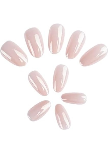 Beauty Takma Tırnak Seti & Zararsız Yapıştırıcı Hailey Bieber Rengi