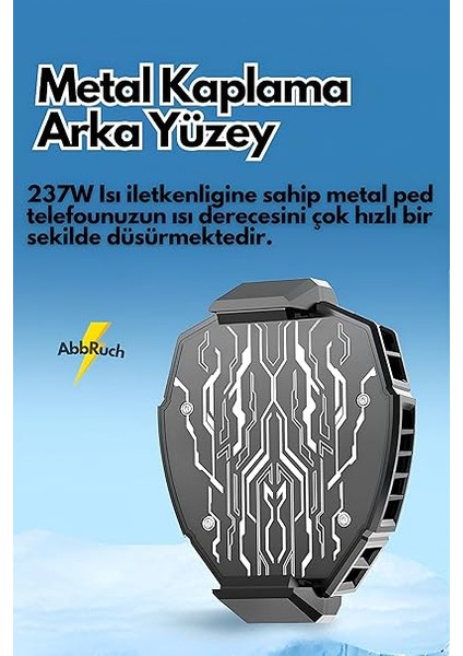 DL05 Telefon Soğutma Fanı Metal Yüzey Derece Göstergeli Oyun Hızlandırıcı Radyatör Soğutucu Fan modelleri