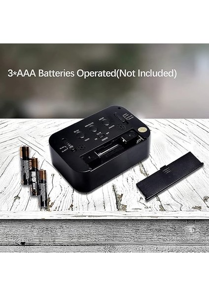 Dijital Çalar Saat Büyük LED Ekranlı Başucu Saati 12/24 Erteleme Gece Lambası, Tarih Takvimli Yatak Odası Ev Ofis Için (Siyah) fırsatları