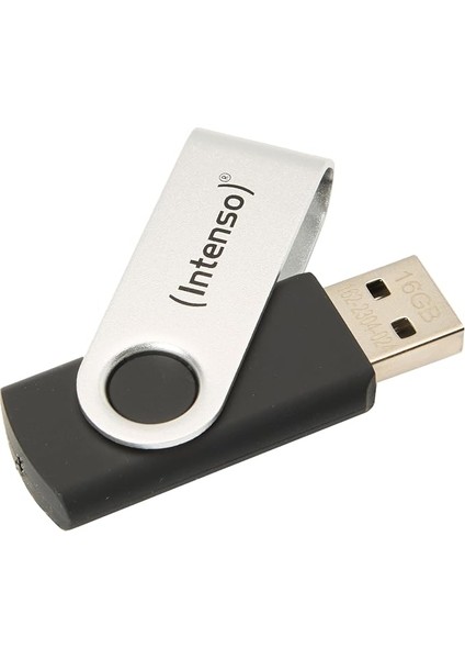 USB Stick Basic Line 16GB Siyah, Gümüş 4034303015368
