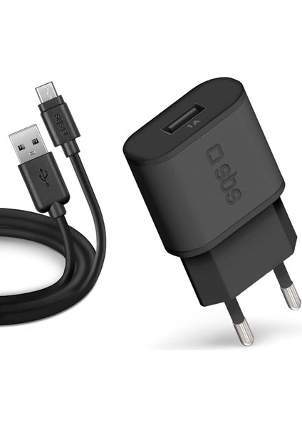 TETRKITMIC1ASTD 2 USB Çıkışlı 1000 Mah Hızlı Şarj Özellikli Siyah Şarj Adaptörü