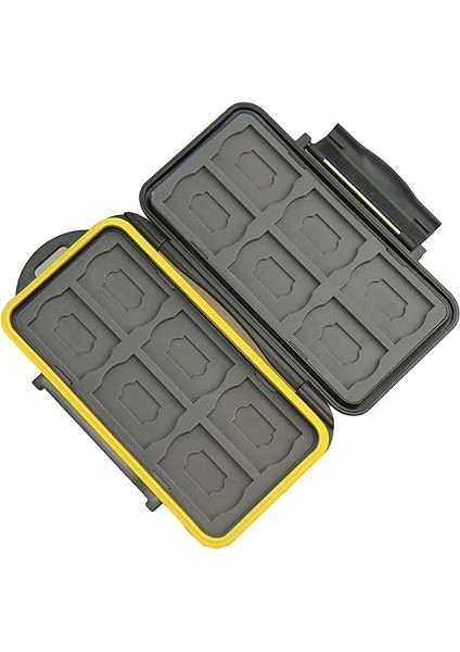 Çoklu Memory Card Case MC-SDMSD24 Hafıza Kartı Koruma Kutusu 12 Adet Sdhc ve 12 Adet Microsd Kart Için – Son Derece Su Geçirmez ve Darbeye Dayanıklı Kutu Kasa Kasa Çanta Kılıf Saklama Kutusu fırsatları
