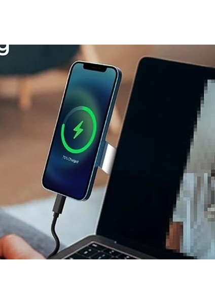 Aluminyum Yapışkanlı Universal Mıknatıslı Magsafe Ile Uyumlu Bölme Tablet, Dizüstü Bilgisayar Ekranı, Laptop Ekranı Telefon Tutucu Monitör Standı indirimleri