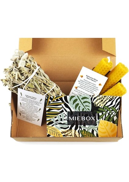 Make It Easier Arınma ve Enerji Başlangıç Seti : Adaçayı Tütsü ve 3 Organik Balmumu Mum fırsatları