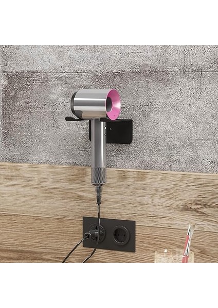 Saç Kurutma Makinesi Tutucu, Saç Kurutma Makinesi Tutacağı, Kuaför Fön Makinesi Askısı, Berber Saç Kurutma Makinesi Askısı (Siyah, Metal) modelleri