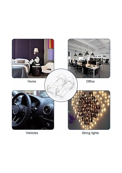 Kablo Sabitleyici ve Düzenleyici Klips 20 Adet, Yapışkanlı Kablo Tutucu Klips fırsatları