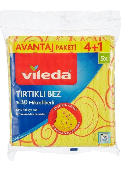 Temizlik Bezi, Novolon, Kir Söken Cepler, 4+1'li Avantaj Paket