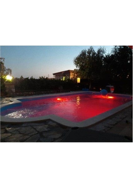 4 Adet 30 Watt LED Mavi Sıva Üstü Havuz Lambası Tenda 12 Volt