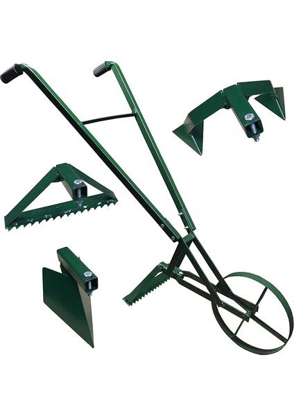 Group Üç'lü Full Paket El Çapa Makinesi Çapalama Arabası Ot Yolma ve Sökme Karık Açma Çapamatik Bahçe Seti