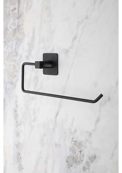 Banyo Yapışkanlı Siyah Kare Açık Solo Havluluk Havlu Askısı fiyatları