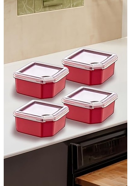 4'lü Q-Box Saklama Kabı Carmen 350 ml fiyatları