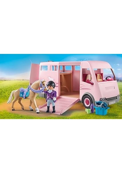 71237 Country At Taşıma Aracı, Midilli Çiftliği, At Oyuncakları, Eğlenceli, Yaratıcı Rol Yapma, Oyun Seti, 4 Yaş ve Üzeri Çocuklar Için Uygun modelleri