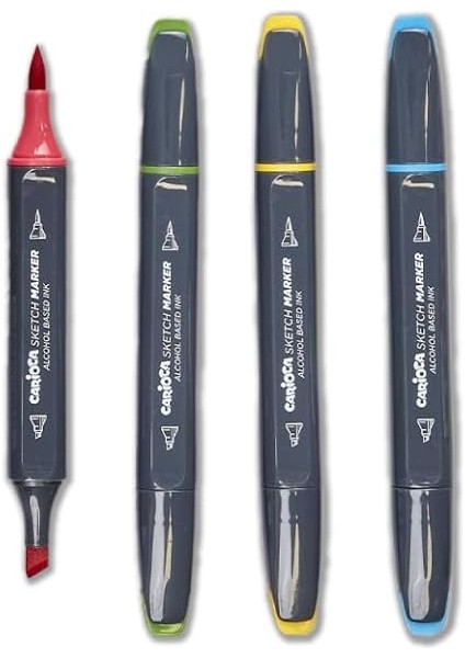 Plus Sketch Marker Çift Taraflı Çizim Kalemi 80 Renk fiyatları