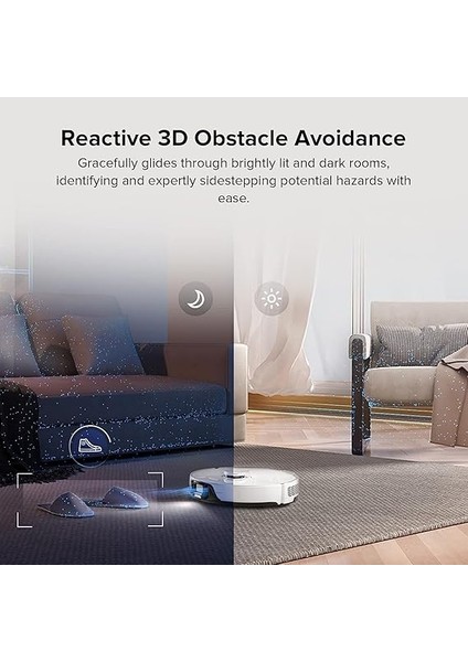 S8 Sonic Silme Robotu 6000 Pa Emiş Gücü, Precisense Engel Önleme, Hassas Sensör, 180 Dakika Pil Ömrü, 400 ml Toz / 300 ml Su Tankı, Halı Ultrason, Uygulama/sesli Kontrol fiyatları