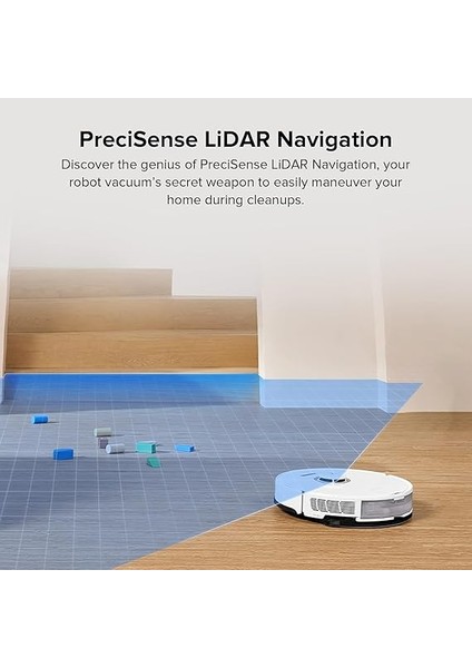 S8 Sonic Silme Robotu 6000 Pa Emiş Gücü, Precisense Engel Önleme, Hassas Sensör, 180 Dakika Pil Ömrü, 400 ml Toz / 300 ml Su Tankı, Halı Ultrason, Uygulama/sesli Kontrol indirimleri