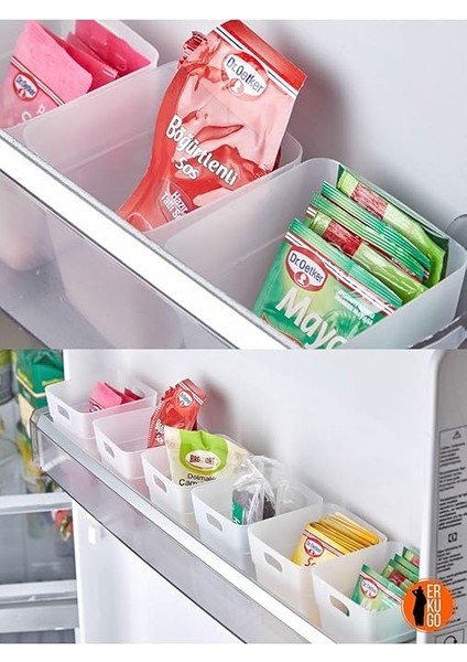 6 Adet Buzdolabı Kapak Içi Düzenleyici Organizer 6'lı Buzdolabı Içi Düzenleyici ve Banyo Organizeri modelleri