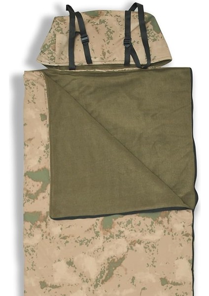 Kamuflaj Uyku Tulumu (-25 °c) Su Geçirmez Membranlı (2.15×1.50M) Kamp ve Deprem 220 gr Polar fiyatları