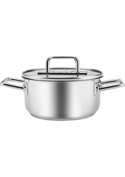 Grace Indüksiyon Tabanlı Çelik Tencere 18 cm 2 Lt