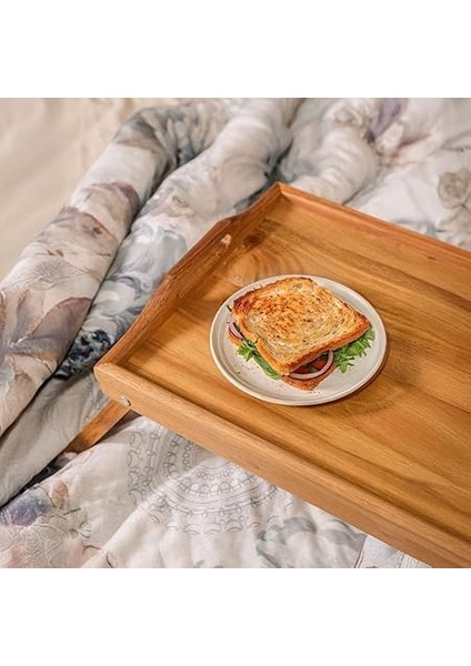 Katlanır Ayaklı Akasya Ağacından Yatak Keyif Servis Tepsisi, Ahşap Yatak Tepsisi - Rahatlık ve Şıklık: Katlanır Ayaklı Akasya Ağacından Yatak Keyif Servis Tepsisi - Yatak Tepsisi (50*30*21CM) fırsatları