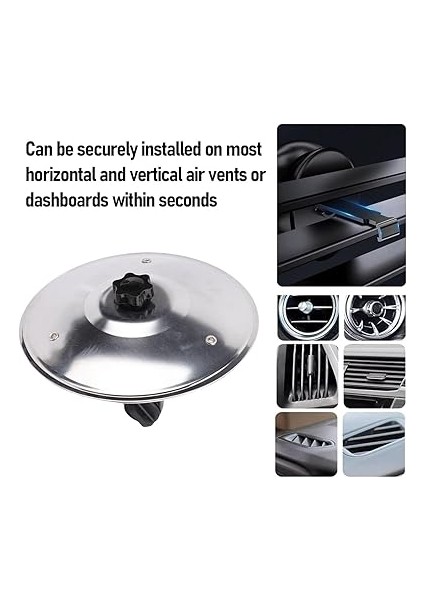 Kompakt Araba Kazası Zil Dekorasyonu, Net Ses, Yüksek Hacimli Eğlenceli Araba Havalandırma Davul, Demir ve Plastik Malzemeler, Eğlence Için (Sılver) indirimleri