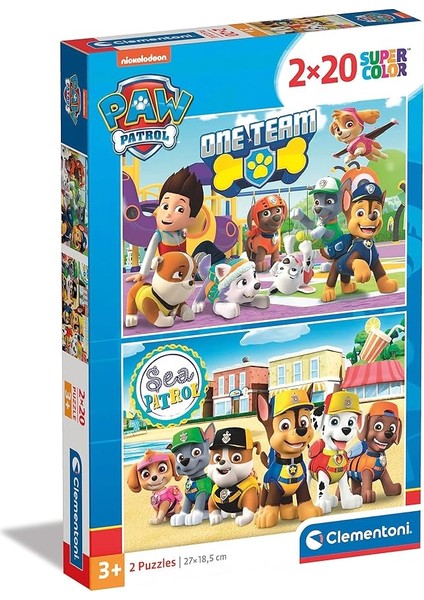 - 2X20 Parça Puzzle - Paw Patrol