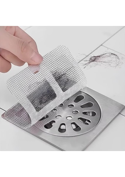 10'lu Banyo ve Mutfak Lavabo Gider Filtresi – Haşere ve Böcek Önleyici, Saç, Kıl, Tüy Tıkanma Karşıtı, Dayanıklı Tasarım