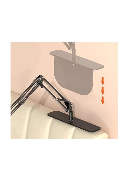 Profesyonel 80CM Kol Uzunluğu Koltuk Yatak, Masa Veya Masaüstü Monaj Tablet Tutucu Açısı Ayarlanabilir 360 Derece Dönebilen Kol ve Alüminyum Gövde Siyah Renk Ct7 (Ct7) fiyatları