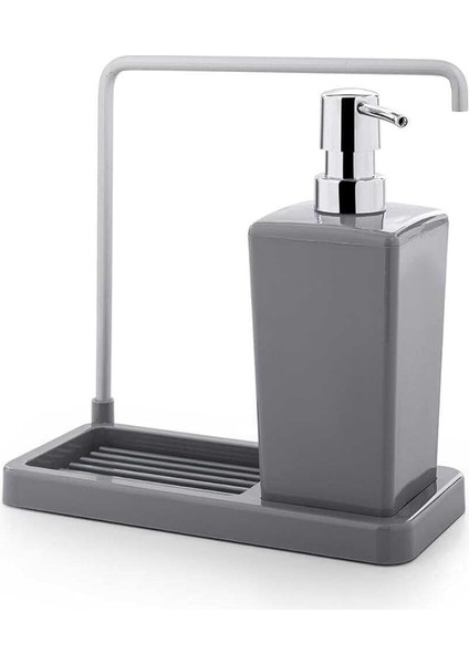 Luna Mutfak Sıvı Sabunluk, 420 Ml, 21 x 10 x 20 Cm, Gri