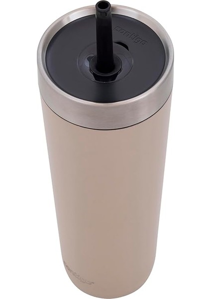 Unisex Adult No-Spill Tumbler Yalıtımlı Su Şişesi, Pipetli, Kahverengi, 720 ml fiyatları
