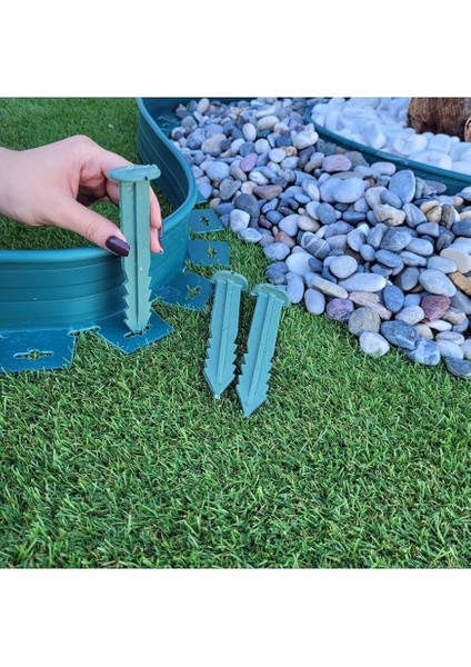 Moda Çim Ayırıcı 25 M Yeşil Çim Sınırlayıcı Taş Toprak Ayıracı Çim Ayracı Çim Ayırıcı Bariyeri