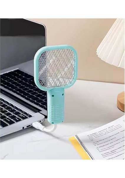 1 Adet USB Sinek Öldürücü Mini Raket Uv Mor Işıklı Elektrikli Sivrisinek Öldürücü, Powerbank, Adaptör, Laptop Vb. Güç Alabileceği Her USB Girişte Çalışır fırsatları