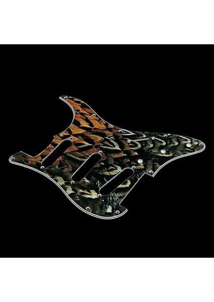 Delik Strat Gitar Pickguard Sss Scratch Plaka Stratocaster Tarzı Gitar Leopar Şerit Youmaxe fırsatları
