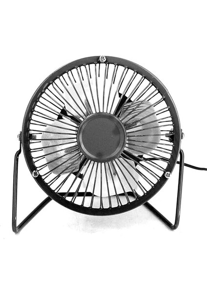 4 USB Mini Yazı Masası"fan Küçük Masaüstü Fan Sessiz ve Güçlü Metal Tasarım USB Güç Destekli (Siyah) fiyatları