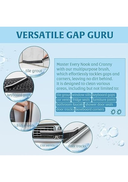 2 Adet Aralık Boşlukları Temizleme Fırçası, Temizlik Için Ince Sert Kıl Fırçası, Dar Alanlar Için Aralık Fırçası Temizleyici, Uzun Ömürlü Banyo Boşluğu Temizleme Fırçası, Çatlak Fırçası Mutfak ve fırsatları