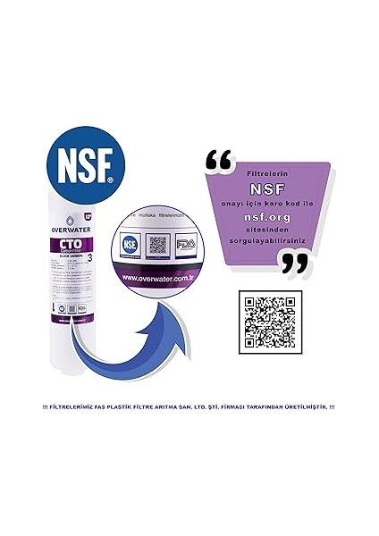 Kapalı Kasa Su Arıtma Cihazı 3 Lü Inline Filtresi Seti Aşamalı (Membransız Set) Fın3 modelleri