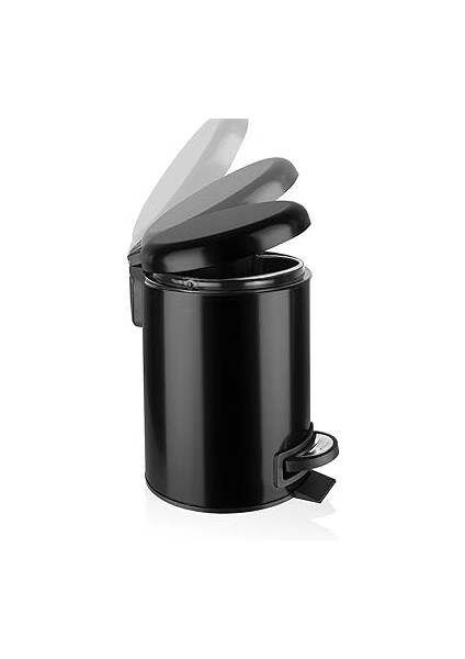 Paslanmaz Elit Pedallı Çöp Kovası Siyah 3 Lt (000300-3) fiyatları