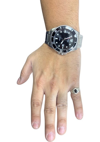 Oniks Taşlı Motifli Ince Gümüş Yüzük modelleri