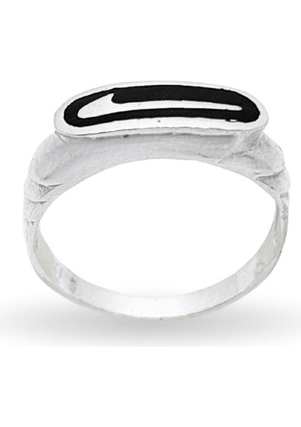 Ince Mineli Nike Amblemi Retro Gümüş Yüzük fiyatları