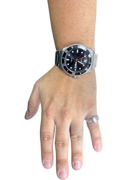 Çiçek Desenli Pembe Sedef Taşlı Gümüş Erkek Yüzük modelleri