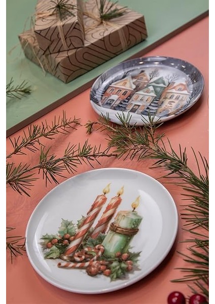 Porselen Festive 4 Parça 15 cm Tabak modelleri