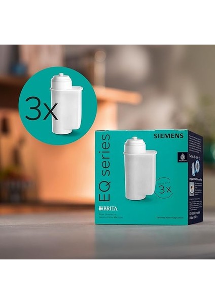 Brita Intenza TZ70033A Su Filtresi, 3 Adet, Suyun Kireç Miktarını Azaltır, Eq Serisi Tam Otomatik Kahve Makineleri ve Ankastre Tam Otomatik Makineler Için Uygundur indirimleri