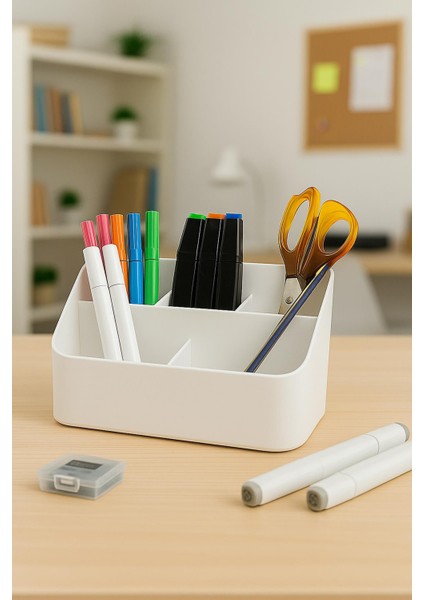Masaüstü Kalem & Düzenleyici Kalemlik Beyaz fiyatları