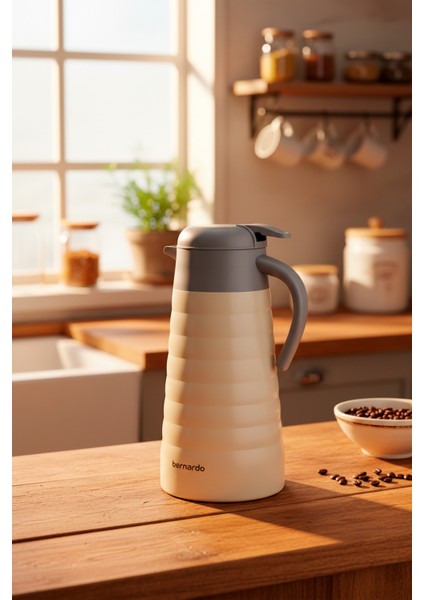 Nora 2 Litre Çelik Termos Krem fırsatları