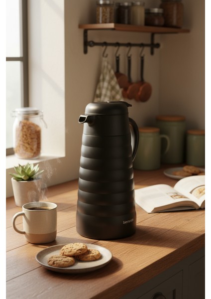 Nora 2 Litre Çelik Termos Siyah modelleri