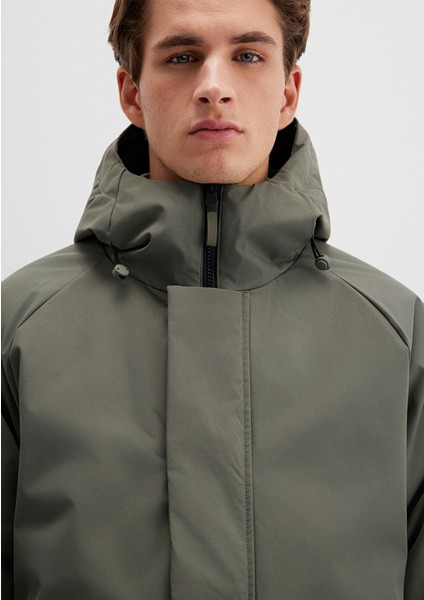 Cep Detaylı Haki Mont 0110467-85485 indirimleri